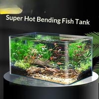 Aquarium rectangulaire ultra-blanc Jinjing pour poissons ornementaux, idéal pour salon, bureau, hall d'hôtel – Vente directe usine, livraison directe