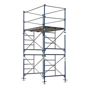 Scaffold Walk Through Single System H Shoring Gate Painted High quality Construction scaffolding H Frame Steel Scaffolding