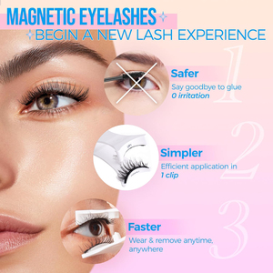 Cils magnétiques naturels longs et épais en gros sous marque privée avec applicateur - Product Image 5