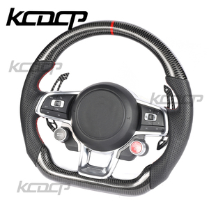 Volante <span class=keywords><strong>de</strong></span> fibra <span class=keywords><strong>de</strong></span> carbono apto para VW GOLF MK7 GTI GTS R-line POLO SCIROCCO GTD GTE <span class=keywords><strong>MK6</strong></span> CC PASSAT <span class=keywords><strong>JETTA</strong></span> Control <span class=keywords><strong>de</strong></span> volante - Product Image 2