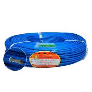 Triumph Factory Cheap price AGRP 1.5MM 30/0.25TS green blue color silicone fiberglass rubber braided wire with complete color