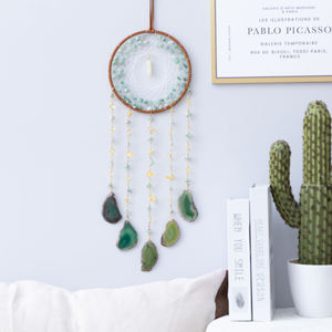 จี้คริสตัลอาเกตตาข่ายกระดิ่งลมสำหรับ<span class=keywords><strong>ห้อง</strong></span><span class=keywords><strong>นอน</strong></span>ห้องเด็กระเบียง-พีระมิดหินที่เป็นเอกลักษณ์ของที่ระลึกและของขวัญ - Product Image 2