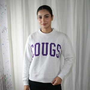 Sudadera con Capucha COUGS ASH GREY, Forro Polar, Invierno, 100% Algodón, para Apliques y Bordados, Estilo Urbano Vintage, URBAN PRODUCTIONS - Product Image 1
