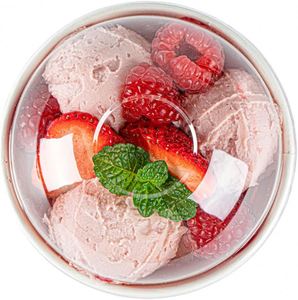 Customer Printed Biodegradable <b>Disposable</b> Paper Ice Cream <b>Cup</b> with Dome Lid Wholesale <b>Disposable</b> Paper Frozen Yogurt <b>Cup</b> - Product Image 3