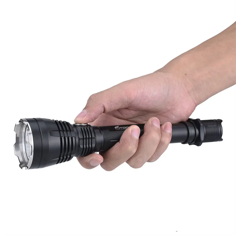 IPX8 wasserdichte LED-Taschenlampe Taschenlampe, hart eloxierte Aluminium legierung Leistungs starke Taschenlampen für die Jagd
