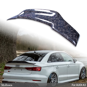 RS3 S3 A3 8V R สไตล์แท้จริงวัสดุคาร์บอนไฟเบอร์ด้านหลังสปอยเลอร์ลำตัวปีก2013-2020 - Product Image 1