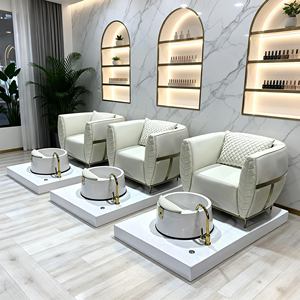 Sillón de Pedicura de Lujo DAOMENG con Sistema de Chorro sin Tuberías, Drenaje Automático y Masaje de Amasamiento para Uso en Salón - Product Image 1