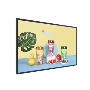 Android LCD Wall Mount Video Media Player Screen Digital Signage for Indoor YUWO 65 Inch Advertising Touchscreen