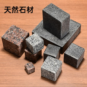 Natural Black Granite Bookends Square 1000g High Hardness Decorative Stones For Books And Display - Product Image 5