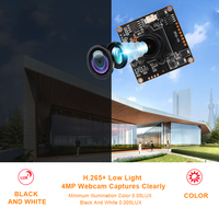 Smart Network Starlight 4MP PCB Board Capteur CMOS CCTV Module de caméra IP avec