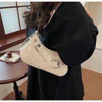 Sac de moto tendance, nouveau sac à bandoulière rétro tendance, texture élégante, sac de bras charmant et simple