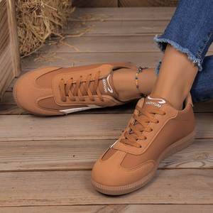 Lente Herfst Retro Blauw Duits Training Dames Sneakers Casual Platte Schoenen Comfortabele Demping Wandelen - Product Image 4