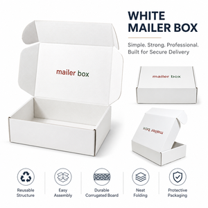 Mailer <b>Box</b> Rectangle Paperboard Customizable Recyclable Offset Printing Four-Color Design Gift Craft Use - Product Image 2
