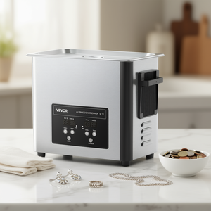 Nettoyeur à ultrasons Vevor 6L 120W 40kHz avec affichage numérique pour bijoux, pièces de monnaie et nettoyage domestique - Product Image 2