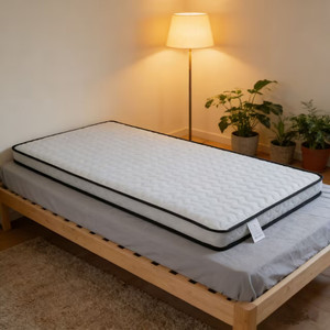 Matelas hybride <span class=keywords><strong>à</strong></span> ressorts de 4 pouces, fermeté moyenne, compressé sous vide, enroulé en boîte, taille Queen, idéal pour <span class=keywords><strong>appartement</strong></span> et chambre d'atelier - Product Image 4