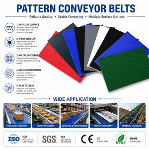 Automotive Assembly Pu PVC Conveyor Belt For Car Component And Parts Production Lines
