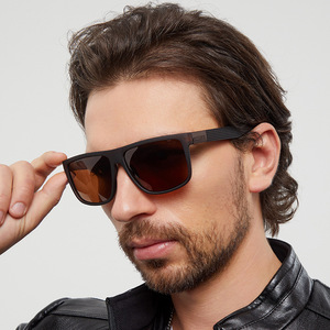 <b>Sunglasses</b> Men <b>Square</b> Full Rim Polarized UV400 Anti Glare Driving Retro Style - Product Image 1