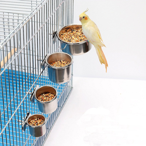 Mangeoires pour perroquets et abreuvoirs pour oiseaux, mangeoire suspendue, bouteille d'eau pour oiseaux - Product Image 1