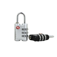 Serrure à combinaison TSA pour bagages de sport, valise à roulettes, petit cadenas à fermeture éclair en alliage de zinc TSA301