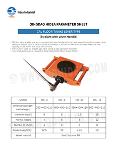 HIDEA Straight Type Dolly CRL Series Lever Type Floor Tank 6-18t Skate Roller <strong>Mover</strong> Cargo Trolley for Warehouse and <strong>Storage</strong> - Product Image 2