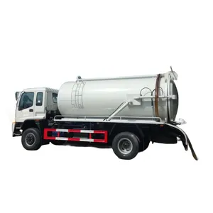 Reliable Supplier Isuzu sewer septic vacuum pump sewage suction truck