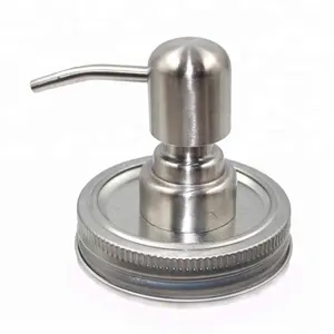 Hot Sale 70mm Hand Soap Lotion Pump Stainless Steel Pump For Mason Jars