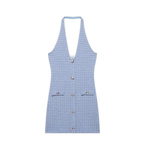 Robe midi sans manches pour femme, style streetwear, élégante, style célébrité, légèrement extensible, design à la taille cintrée, pour <span class=keywords><strong>les</strong></span> loisirs - Product Image 1