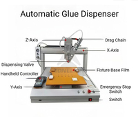 Machine de distribution automatique de liquide avec valve de distribution détachable, facile à nettoyer quotidiennement, pour la distribution de résine UV et de colle UV