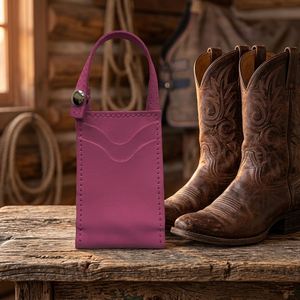 Nouveau style – Porte-cartes compact en cuir PU pour femme, motif botte western, pour cartes de crédit, idéal pour bottes de cowboy, rodeo, extérieur - Product Image 4