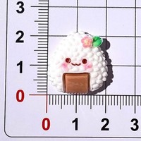 Cabochon en résine à dos plat motif lapin mignon et gâteau, pour scrapbooking DIY, nœuds pour cheveux, autocollants pour tasses et décoration de coques de téléphone