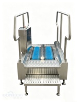 Lave-chaussures industriel automatique pour l'hygiène des chaussures et des semelles – Nettoyeur de chaussures pour usine de transformation de viande