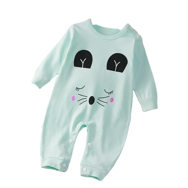 Toptan pamuk yenidoğan tulum bebek tarama pijama 0-2 yaşında bebek giysileri ropa de bebe