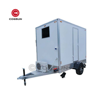 Meilleures ventes de toilettes portables de luxe pour les interventions d'urgence et les secours en cas de catastrophe, avec douche, remorque de toilettes mobiles