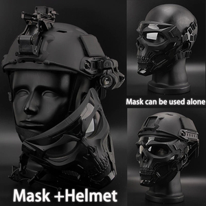 MUCHAN Schutzmaske Partyhelm, Taktische Ausrüstung Mit Motor Motorlos Neutral Weihnachtsmaske - Product Image 4