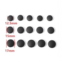 12.5mm 15mm 17mm Kancing Tekan Panel Bulat Nilon Berwarna Putih dan Hitam yang Dapat Dicuci