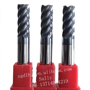 high helix angle 4 flutes square end mills