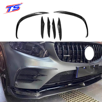 Garniture de conduit d'air avant en fibre de carbone style BB X253 pour Mercedes-Benz GLC X253