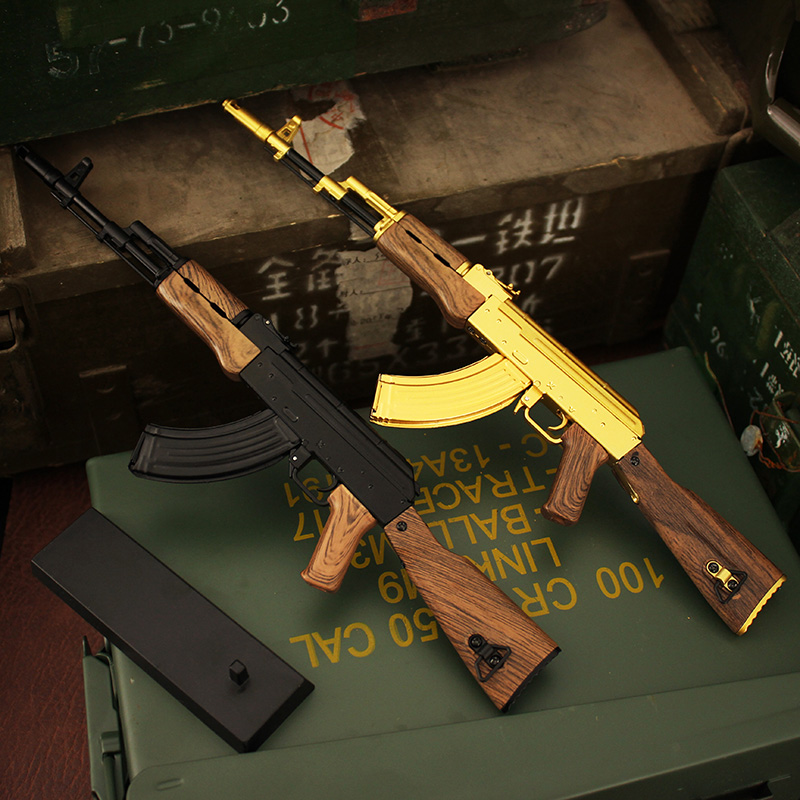 1:3 Metal Toy Gun Model Zinc Alloy AK47 Mini Sniper Rifle