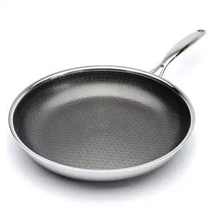 Honeycomb Frying Pan Amazon Frying Pan Cookware Set Hot Sale Honeycomb Nonstick Made In Korea Non-stick Frying Pans Skillets Stainless Steel 24cm