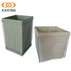 Usine chinoise directe : Unités de barrières défensives en fil de fer galvanisé soudé, anti-inondation et anti-vent, Gabion <span class=keywords><strong>HESCO</strong></span> - Product Image 1