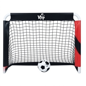 KLTW INT'L Portería de Fútbol Portátil de Plástico para Niños, Red de Entrenamiento, Objetivo de Práctica, Fácil Montaje para Niños Pequeños, Juego al Aire Libre - Product Image 1