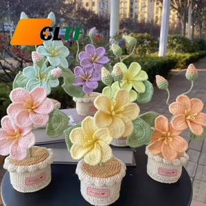 Fleur de Clematis en Crochet Faite à la Main, Fleur de Chiffonier en Crochet, Fleurs de Tung, Décoration d'Intérieur, Cadeau Fête des Mères - Product Image 1