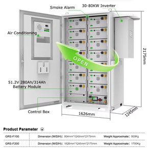 Système de stockage d'énergie BESS à batterie lithium 100 kW + 215 kWh, triphasé 400 V, armoire de stockage d'énergie pour usage extérieur, 100 kW 200 kWh - Product Image 6