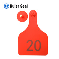 REET006 Etiqueta de Oreja de TPU para Ganado, Camellos y Otros Animales Grandes - Un Solo Uso 114x74mm con Impresión Personalizada Gratuita