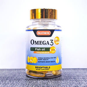 Cápsulas de Aceite de Pescado Omega <span class=keywords><strong>3</strong></span> con Certificación Halal para la Función Cardíaca, Salud Cardiovascular y Fuente Pura de EPA y DHA, OEM a Granel - Product Image 1