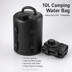 PVC Camping <b>Water</b> Bag 10L Collapsible Outdoor <b>Water</b> Carrier for Hiking and Picnic Storage Portable Custom OEM ODM Wholesale Use - Product Image 2