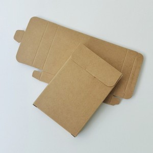 Caja de papel Kraft, 71x105x15mm, rectangular, negra, vacía, embalaje de regalo para tarjetas de visita, fotos, postales, cajas de papel - Product Image 2