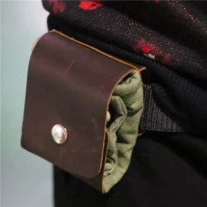 Sac de ceinture pliable en toile Mydays pour la cueillette de fruits et légumes en extérieur, avec sangle en cuir - Product Image 4
