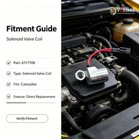 6717708 6031971 C01-12-DTM-10 12V Kumparan Solenoid Hidrolik Kompatibel dengan Katup Utama Caterpillar
