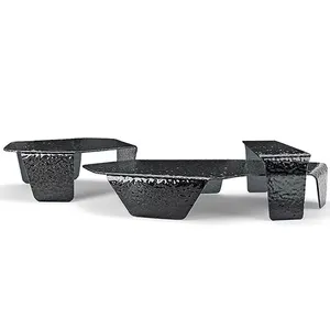 Итальянский легкий роскошный хрустальный акриловый материал прозрачный продвинутый дизайн с водяными волнами чайный столик